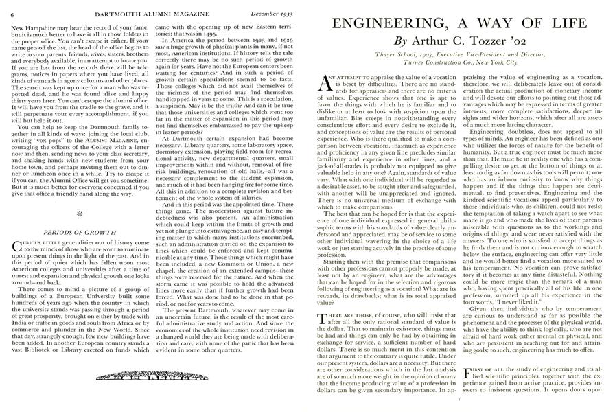 ENGINEERING, A WAY OF LIFE