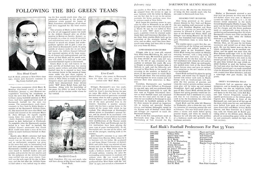 FOLLOWING THE BIG GREEN TEAMS