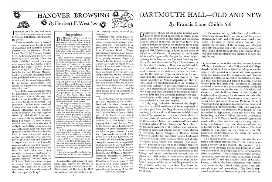 DARTMOUTH HALL—OLD AND NEW
