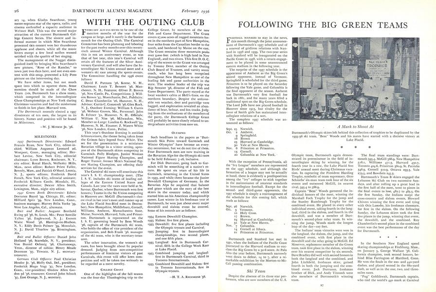FOLLOWING THE BIG GREEN TEAMS