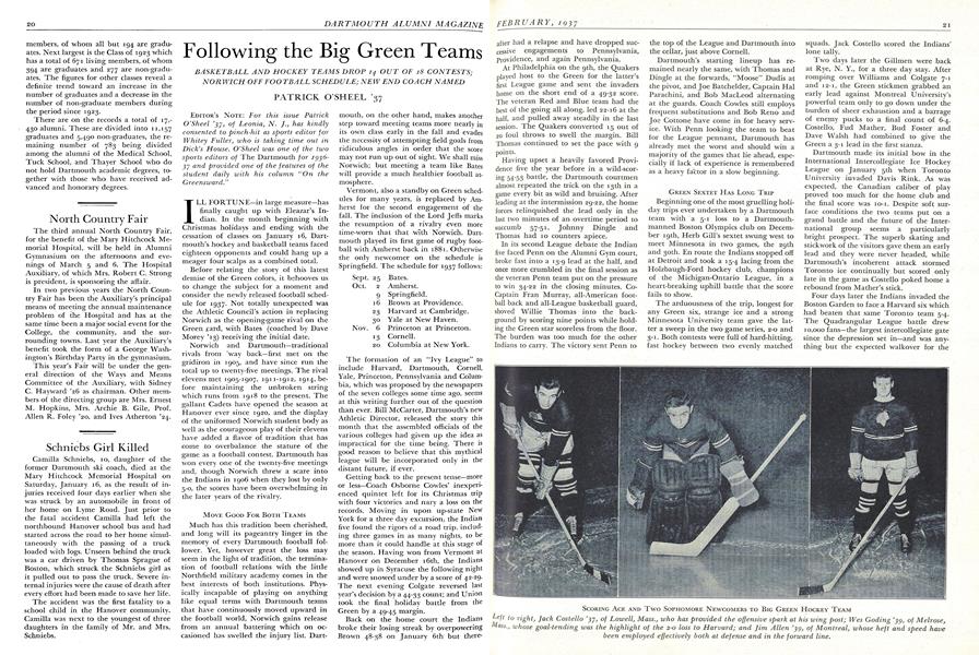 GREEN SEXTET HAS LONG TRIP