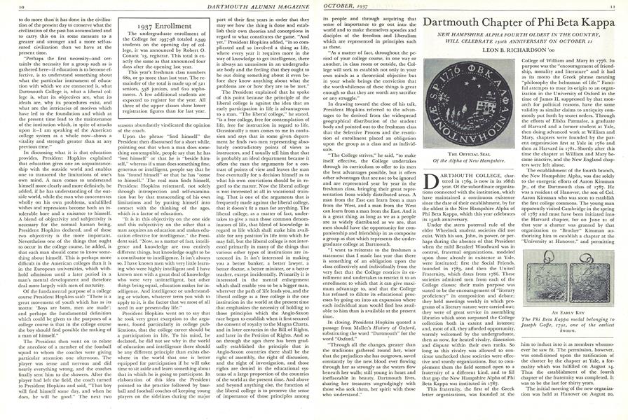 Dartmouth Chapter of Phi Beta Kappa