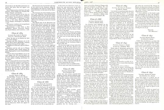Class of 1887, Page: 36 - April 1938 | Dartmouth Alumni Magazine