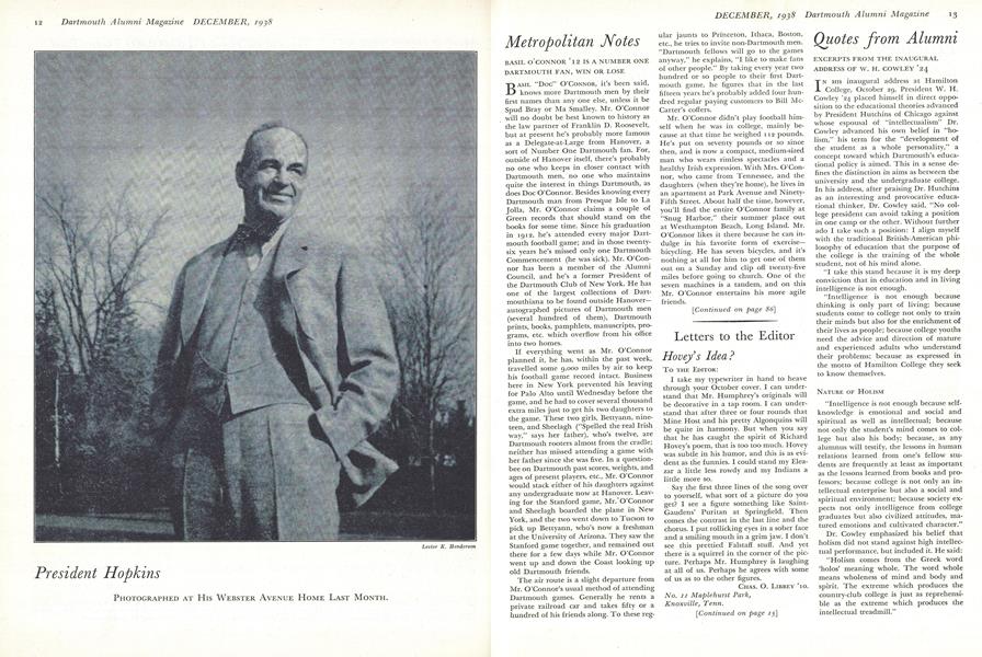 President Hopkins