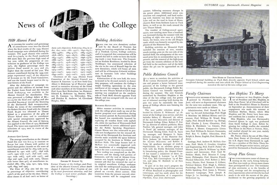 1939 Alumni Fund