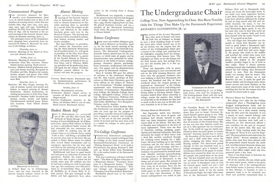 The Undergraduate Chair