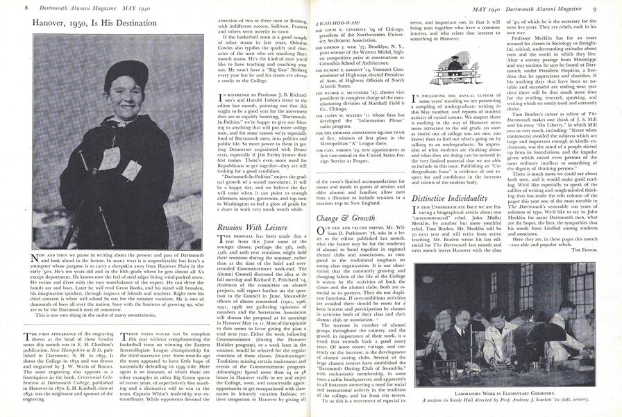 Hanover, 1950, Is His Destination