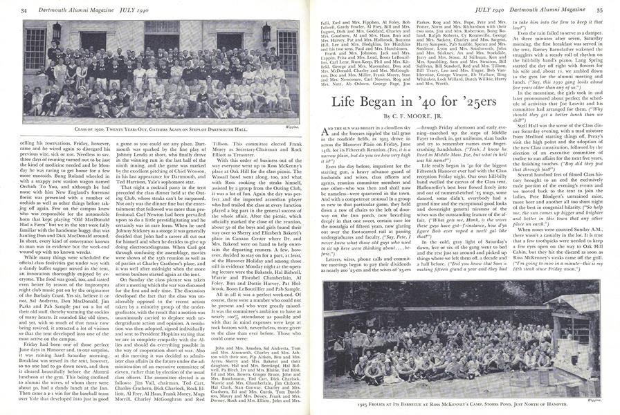 Life Began in '40 for '25ers