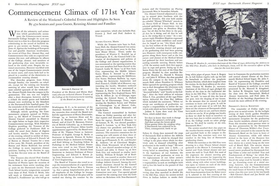 Commencement Climax of 171st Year
