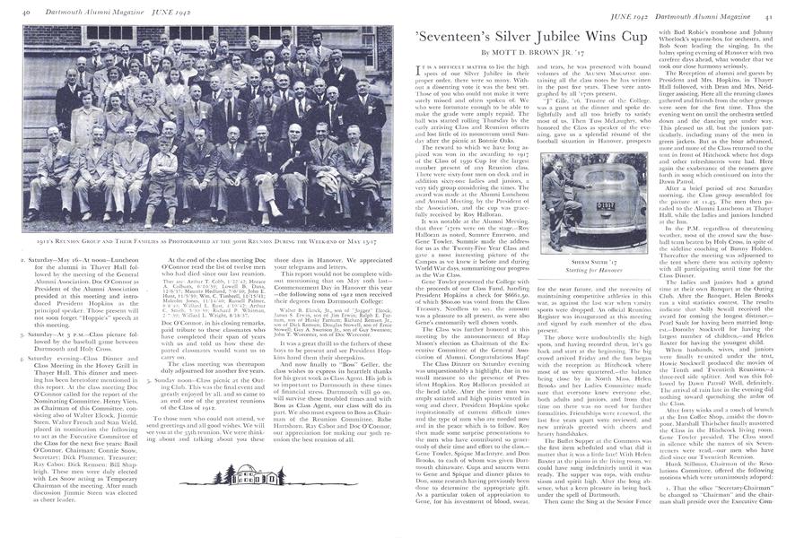 1912's Thirtieth Reunion