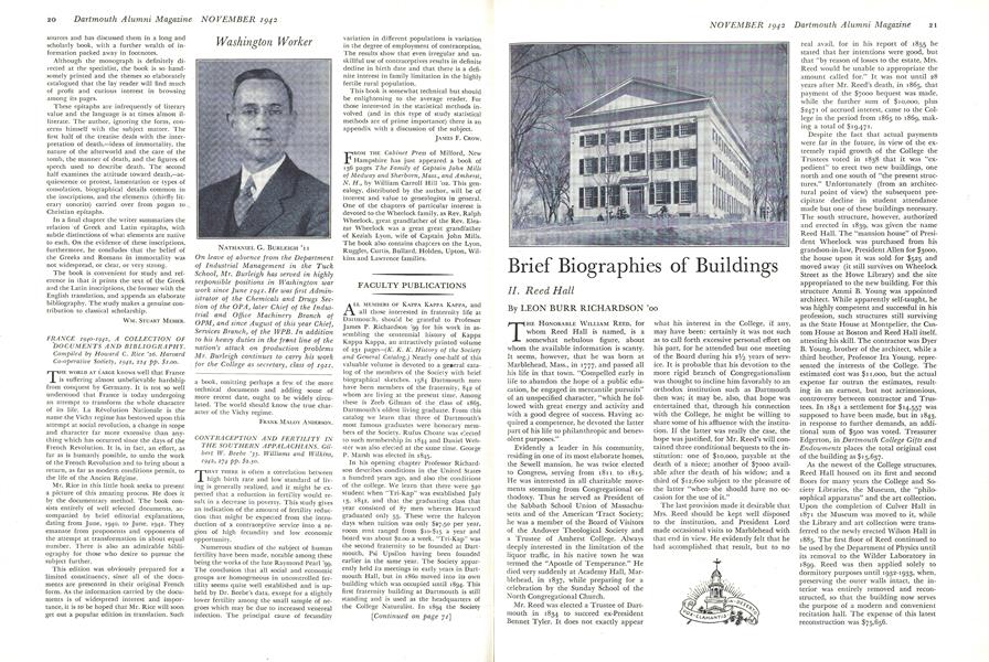 Brief Biographies of Buildings
