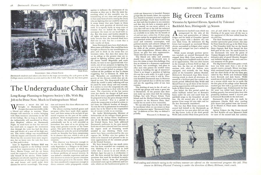 The Undergraduate Chair