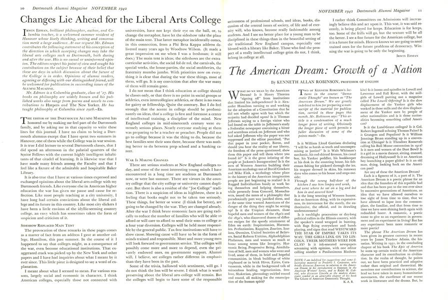 The American Dream: Growth of a Nation