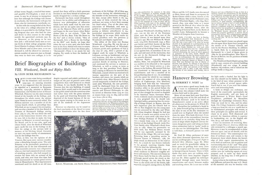 Brief Biographies of Buildings