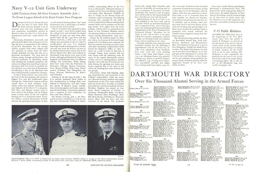 DARTMOUTH WAR DIRECTORY