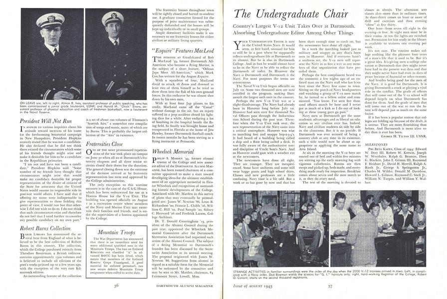 The Undergraduate Chair