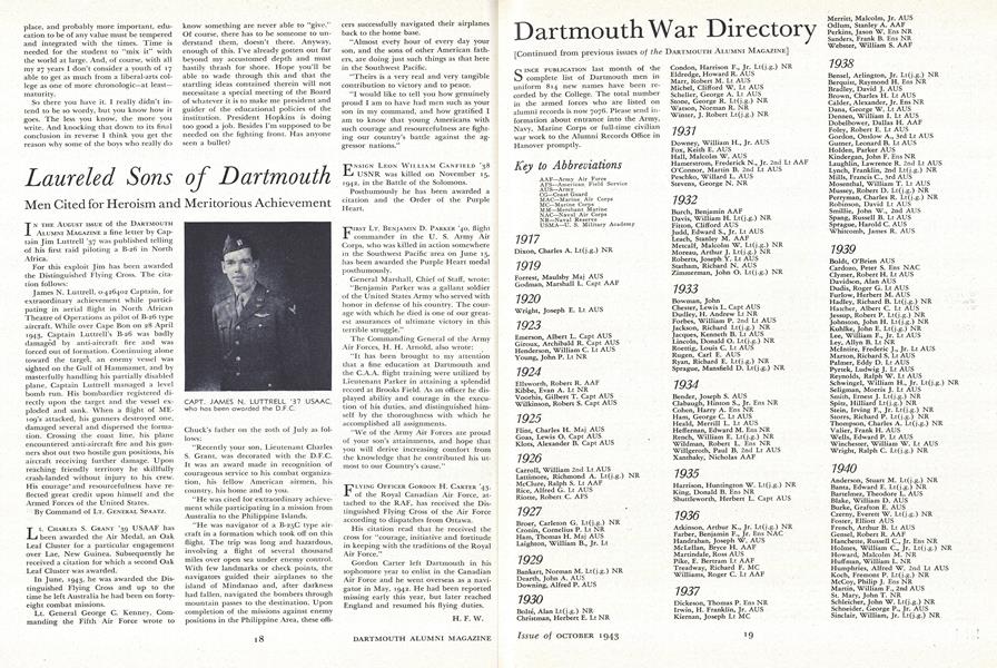 Laureled Sons of Dartmouth