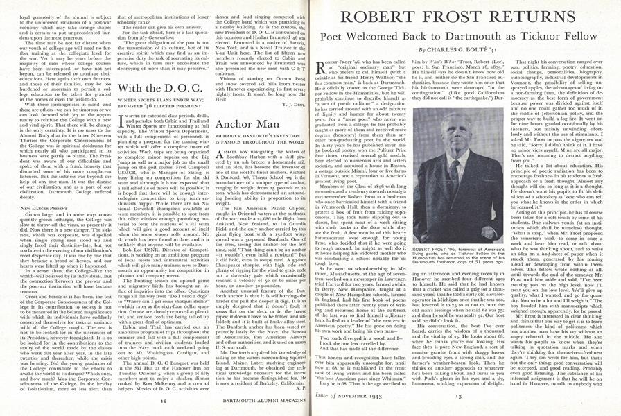 ROBERT FROST RETURNS