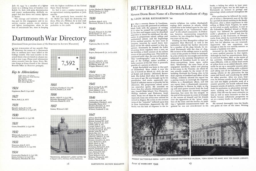 BUTTERFIELD HALL