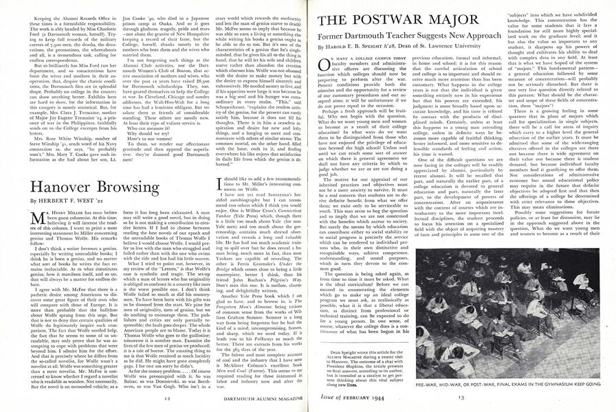 THE POSTWAR MAJOR