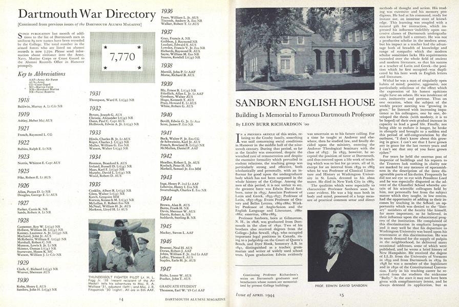 SANBORN ENGLISH HOUSE