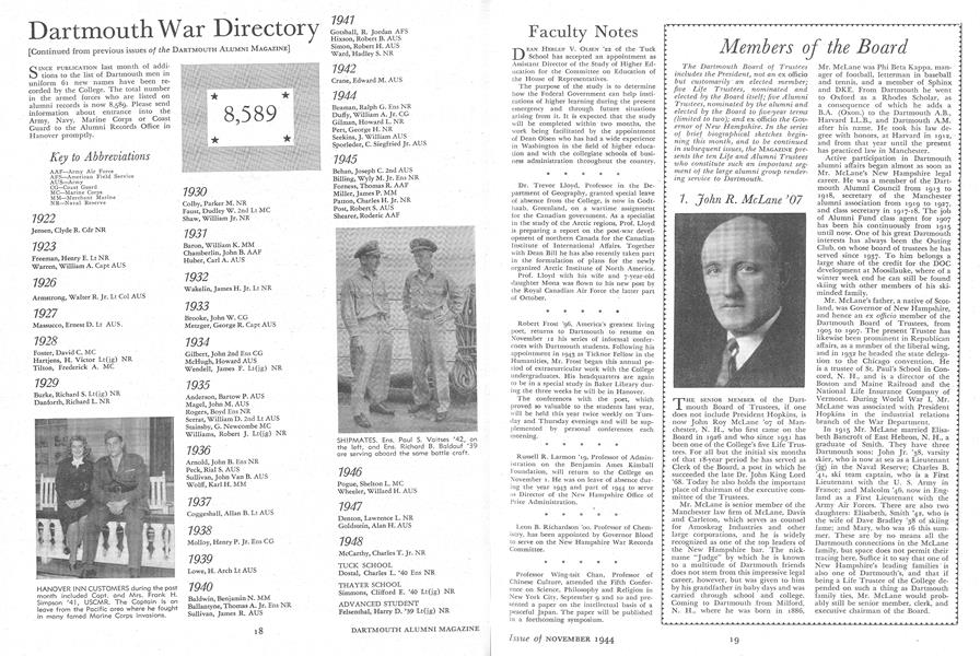 Letters from Dartmouth Men in the Armed Forces