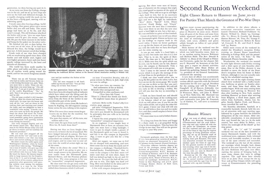 The Fifty-Year Address