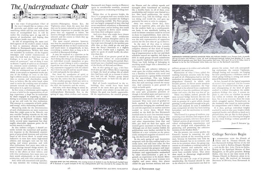 The, Undergraduate Chair