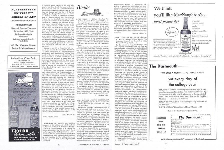 THE UNITED STATES--EXPERIMENT IN DEMOCRACY,