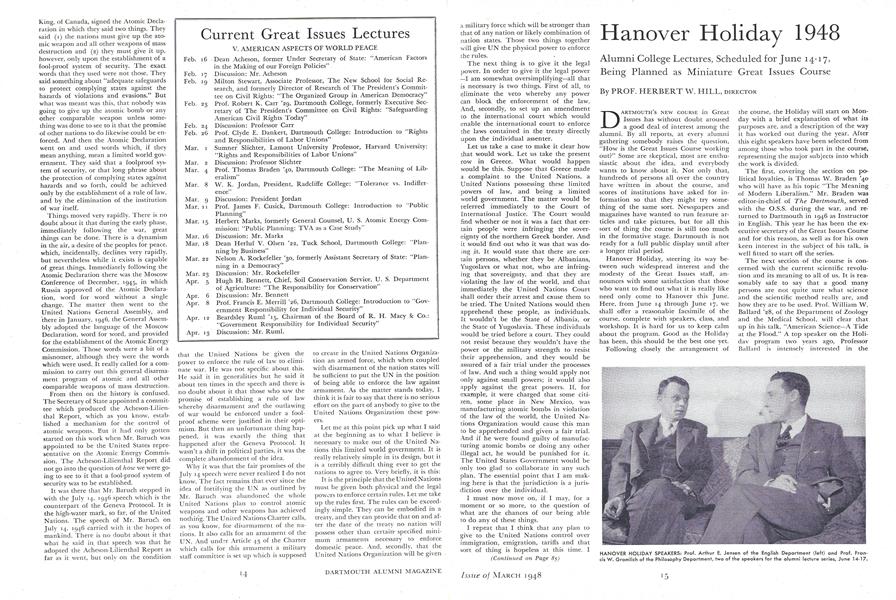 Hanover Holiday 1948