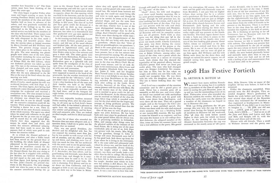 1908 Has Festive Fortieth