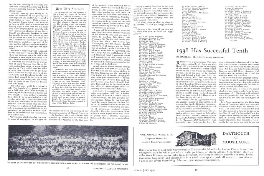 1938 Has Successful Tenth
