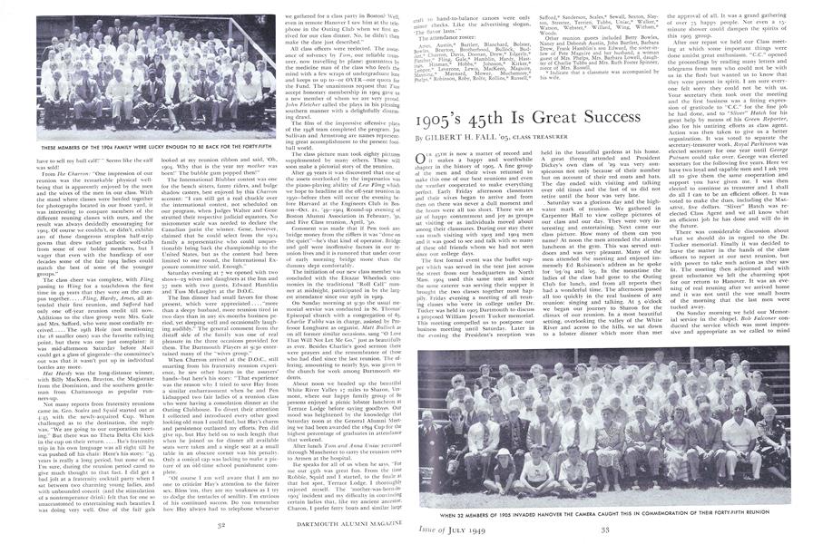 1905's 45th Is Great Success