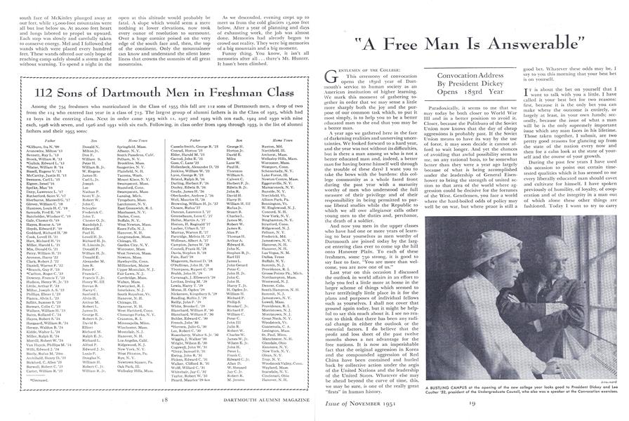 A Free Man Is Answerable