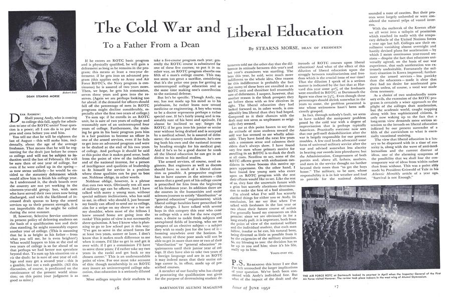 The Cold War and Liberal Education To a Father From a Dean