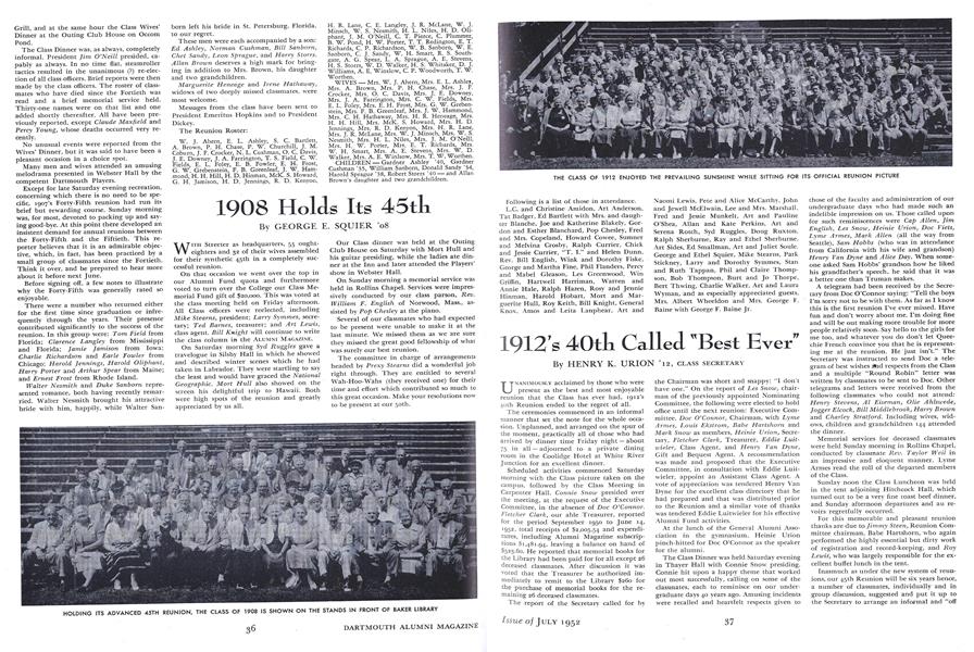 1908 Holds Its 45th