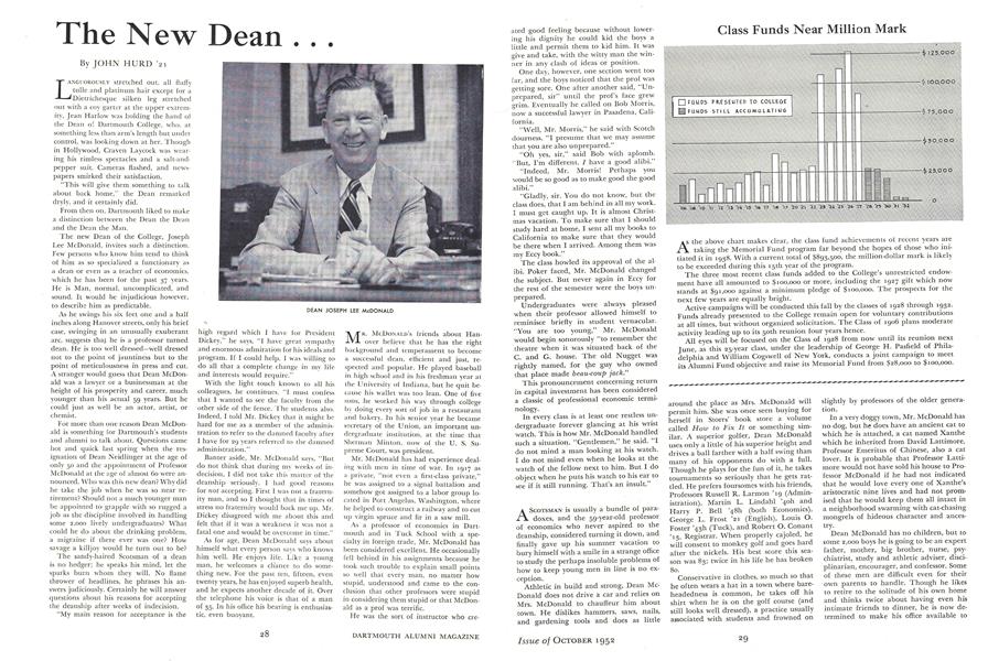 The New Dean . . .