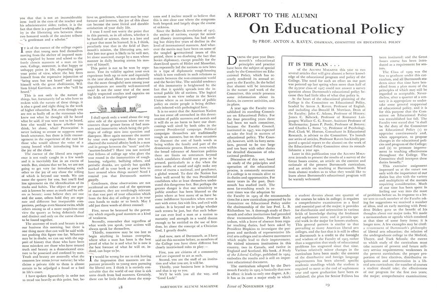 On Educational Policy
