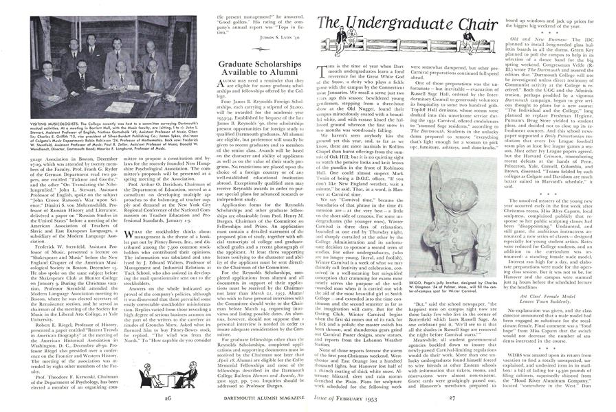 The Undergraduate Chair