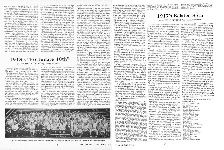 1913's "Fortunate 40th"