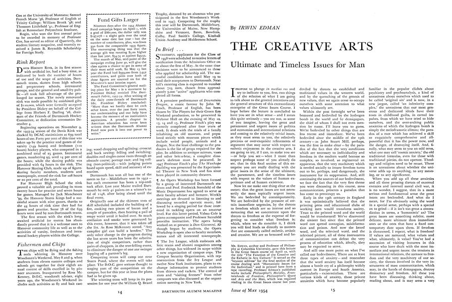 THE CREATIVE ARTS