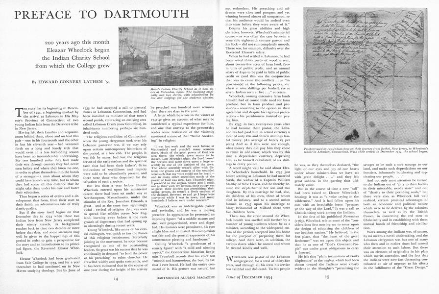 PREFACE TO DARTMOUTH