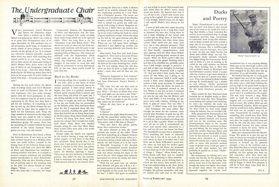 The Underĝraduate Chair
