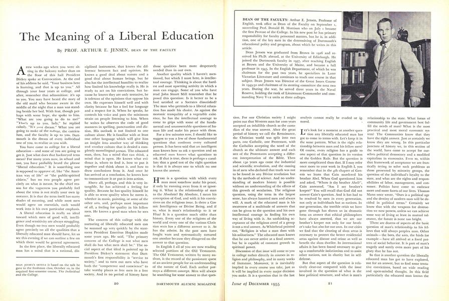 The Meaning of a Liberal Education