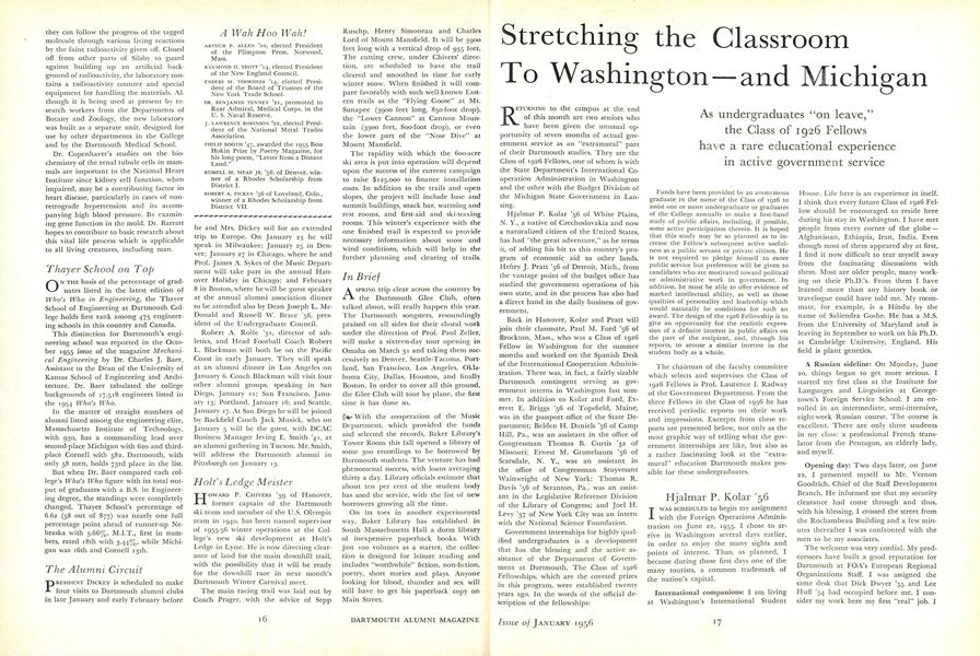 Stretching the Classroom To Washington—and Michigan