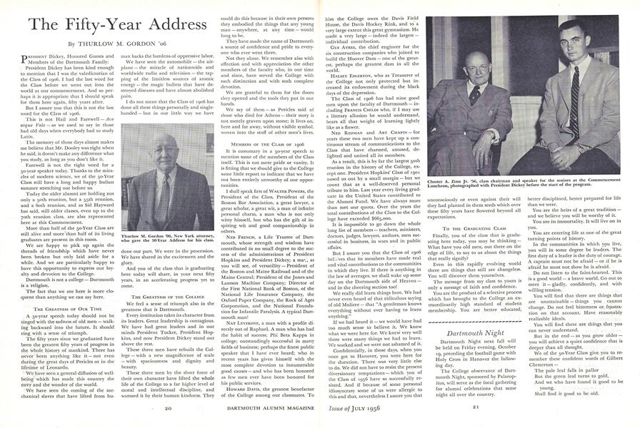 The Fifty-Year Address