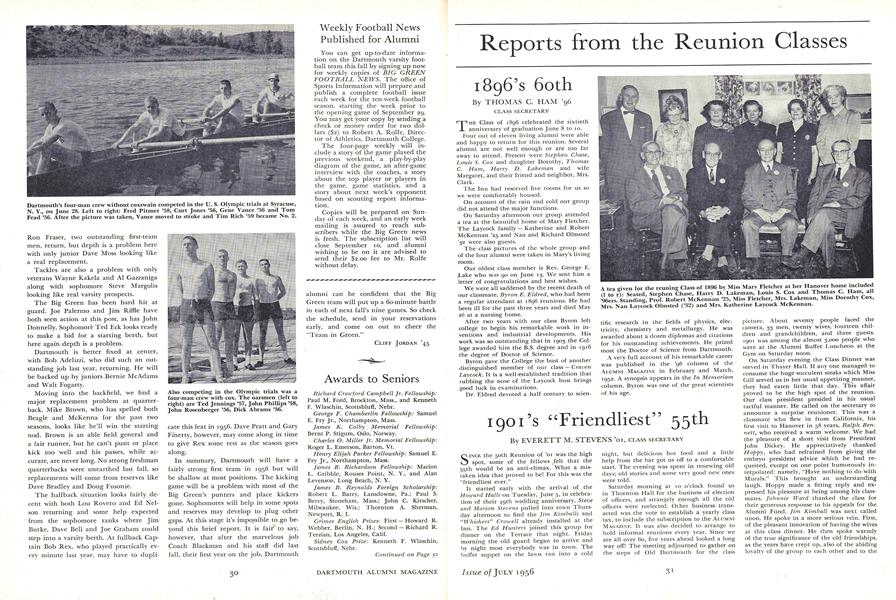 1901's "Friendliest" 55th
