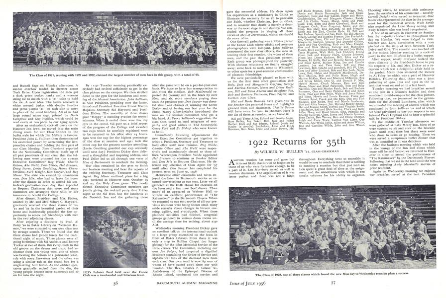 1922 Returns for 35th