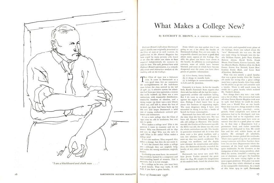 What Makes a College New?