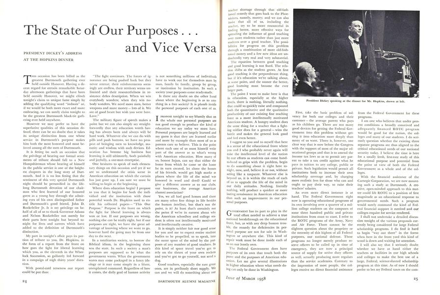 The State of Our Purposes ... and Vice Versa